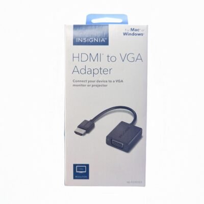 Insignia NS-PG95503 HDMI to VGA Adapter Black - High-Quality Video Converter