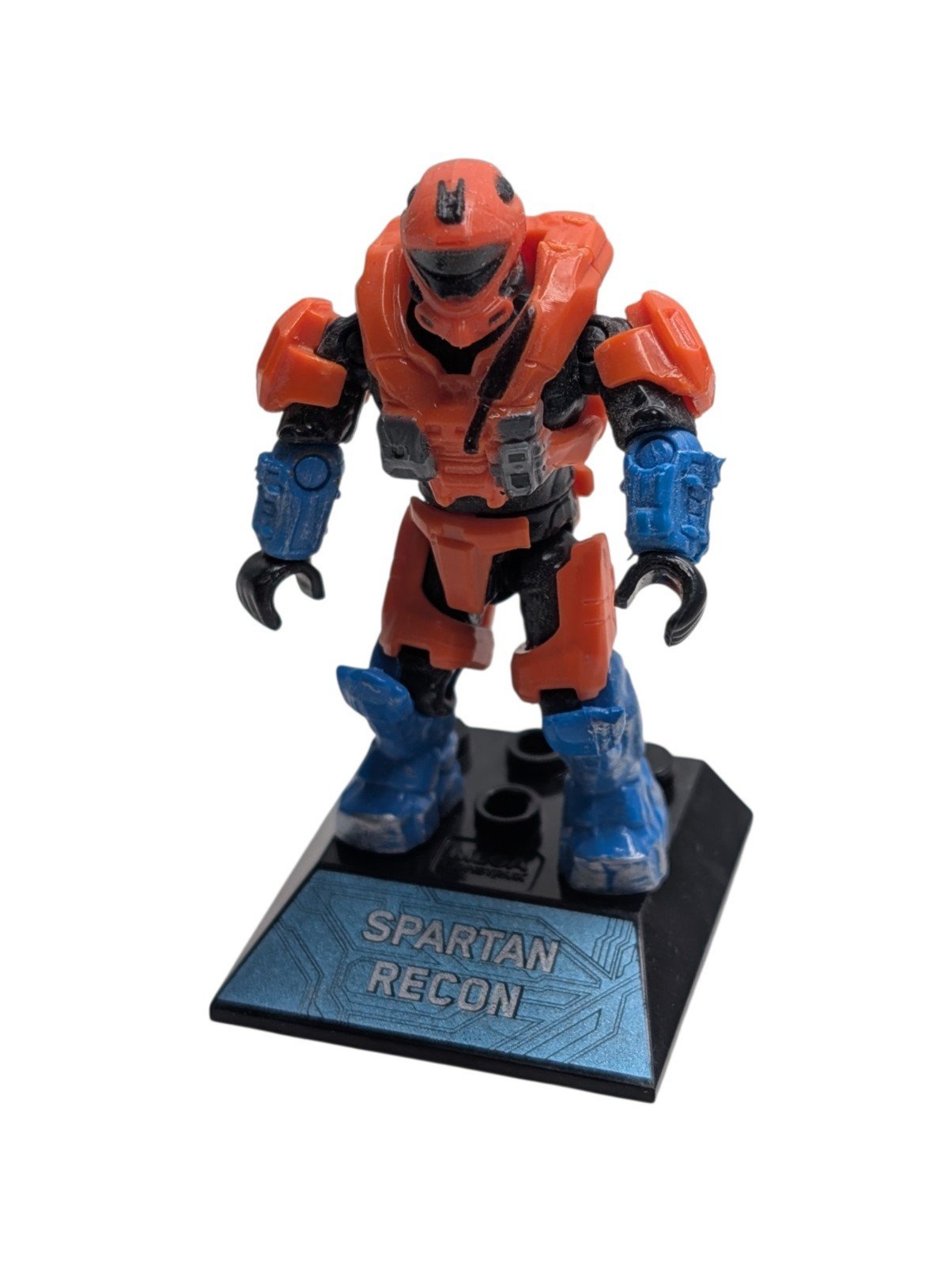 Original Mega Construx Halo Spartan Recon Mini Figure w Display Stand - No Gun