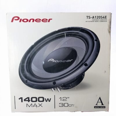 Pioneer TS-A120S4E 12" 1400w Max Power, 4-Ohm Single Voice Coil - Black