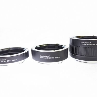 Promaster Macro Extension Tube Set for Canon EF & EF-S (N) 12mm 20mm 36mm