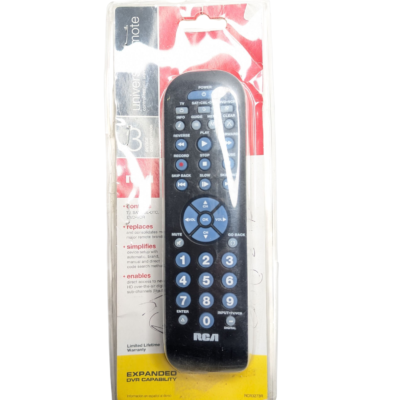 RCA RCR3273R 3-Device Universal Remote Control - Black (Open Box)
