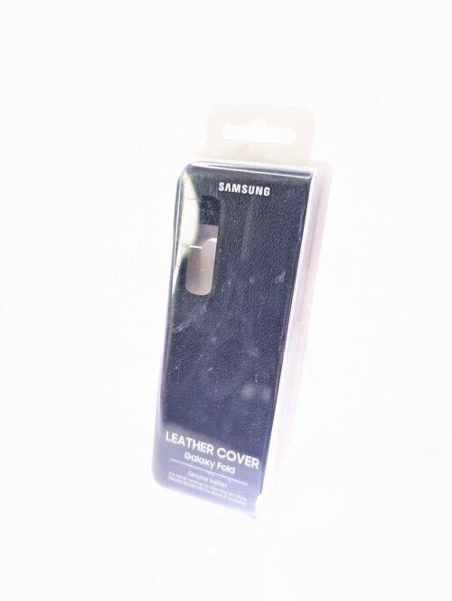 Samsung Galaxy Fold Leather Cover - Black (EF-VF900LBELUS)