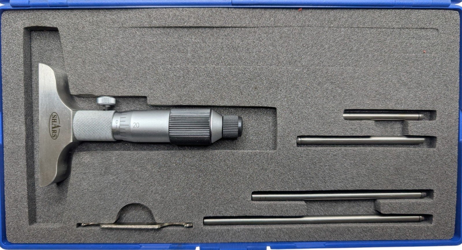 Shars Depth Micrometer 0-4" 0.001" Graduation Model 303-2503 NEW Open Box - Image 2