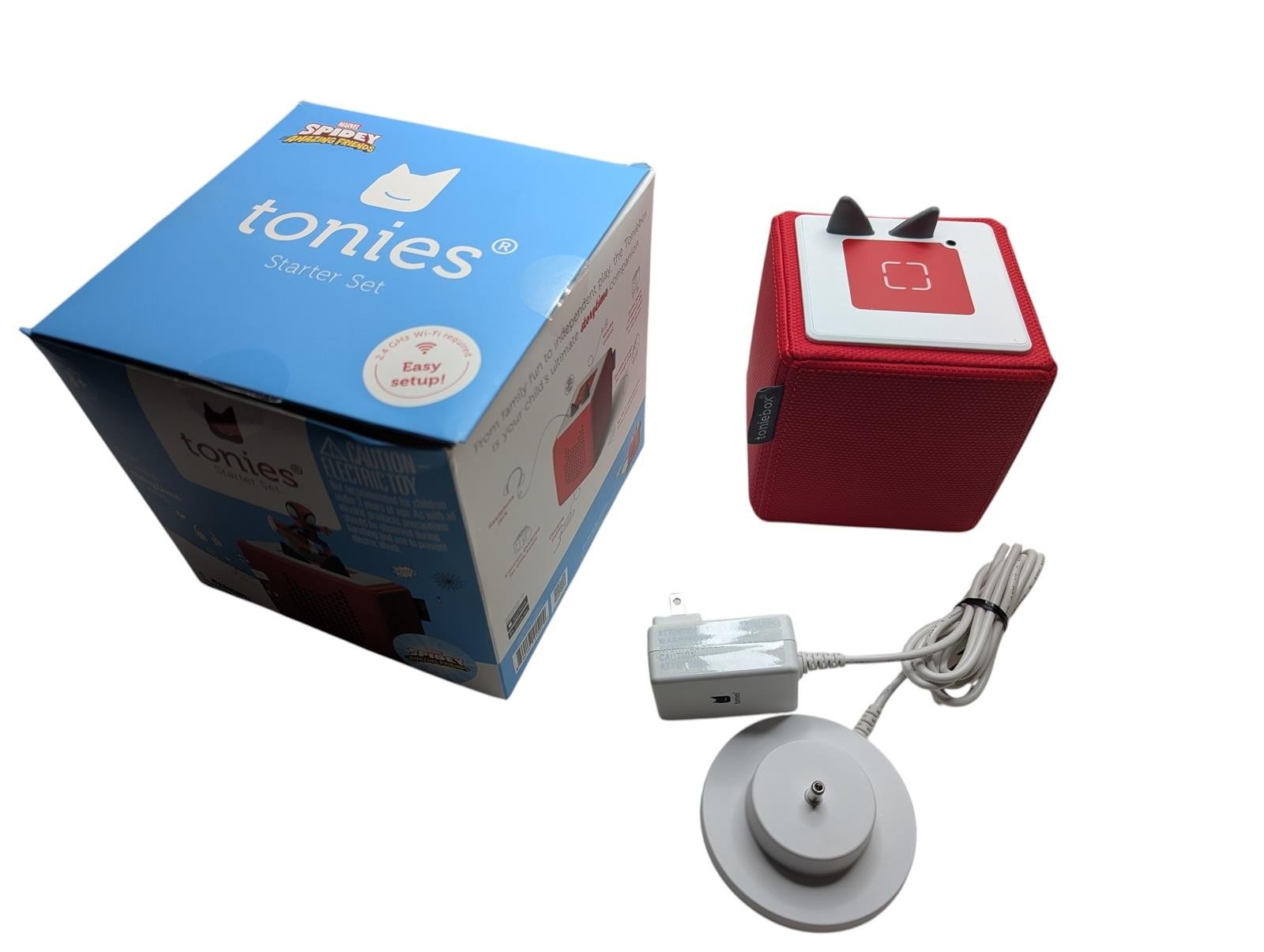 Tonies Toniebox Speaker Starter Set Red w/ Charger & Random Figurine - Pre-owned 3 Tonies Toniebox Speaker Starter Set Red w/ Charger & Random Figurine - Pre-owned - Image 3
