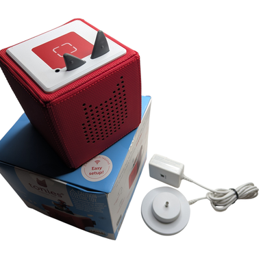 Open Box Central: Discounted Electronics 11 Tonies Toniebox Speaker Starter Set Red w/ Charger & Random Figurine - Pre-owned