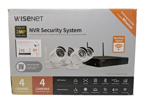 Wisenet 4 Channel Wireless NVR 1920x1080 FULL HD with 4 Cameras 267266780380