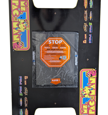 Arcade1Up Ms Pac-Man Head-to-Head Gaming Table LCD SCREEN ONLY