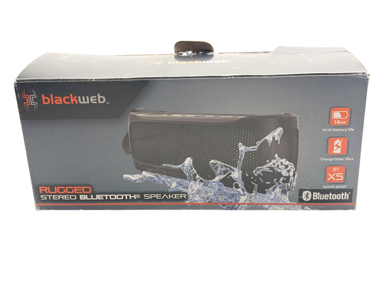 Blackweb BWA18AA012 Rugged Stereo Bluetooth Speaker IPX5 - BLACK 1 Blackweb BWA18AA012 Rugged Stereo Bluetooth Speaker IPX5 - BLACK