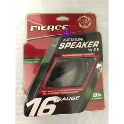 Fierce FST1620 16 Gauge 20ft. Car Audio Premium Speaker Wire