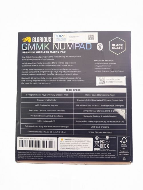 Glorious GMMK Macro Pad - Black Mechanical Numpad 10 Key USB Keypad - Image 6