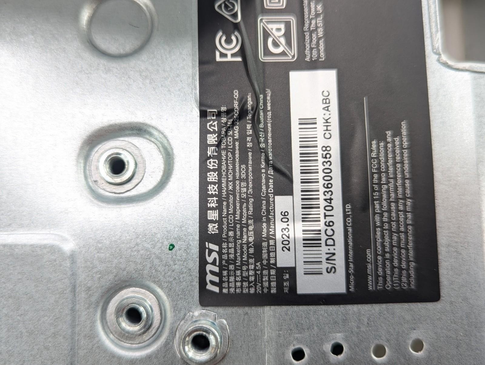 MSI Main Board Assembly USB Board Power Button & LED Light for 3DC6 Monitor 4 MSI Main Board Assembly USB Board Power Button & LED Light for 3DC6 Monitor - Image 4