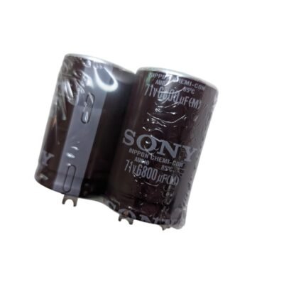 Pack of 2 x Sony Nippon Chemi-Con 71V 6800uF 85C snap-in capacitor