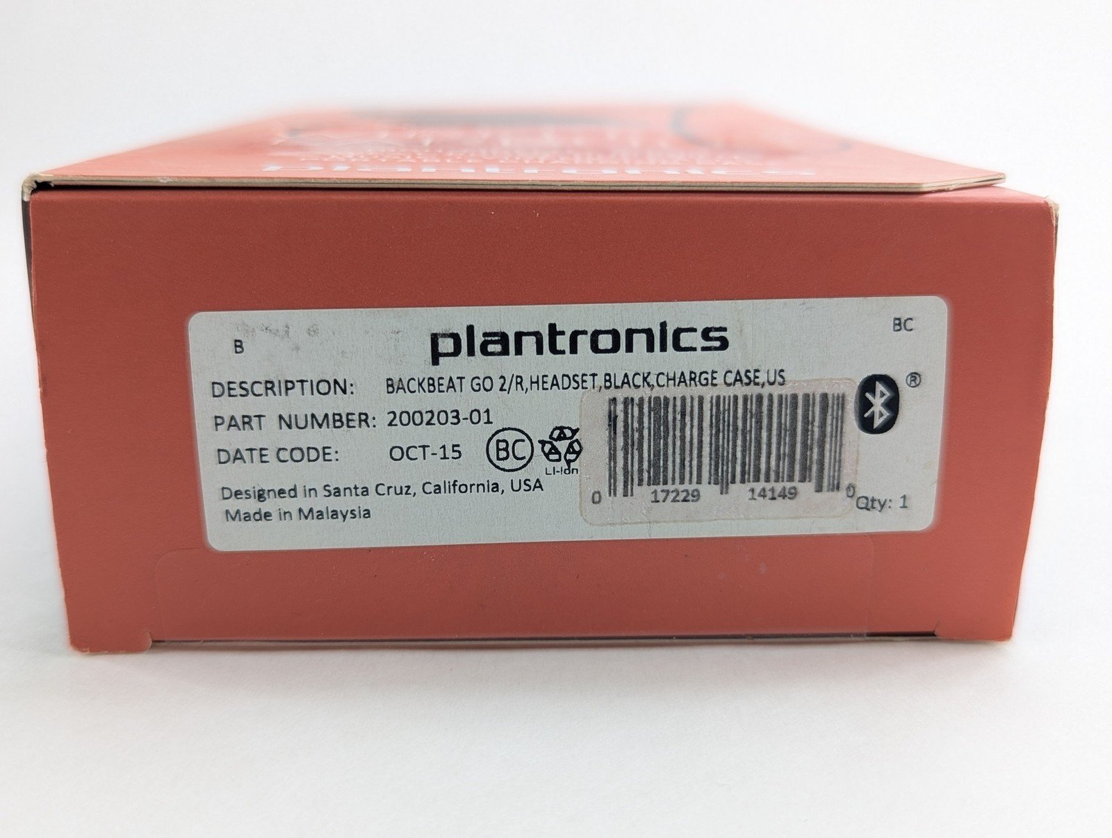 Plantronics BackBeat Go 2 Wireless Hi-Fi Earbud Headphones with Charging Case 4 Plantronics BackBeat Go 2 Wireless Hi-Fi Earbud Headphones with Charging Case - Image 4