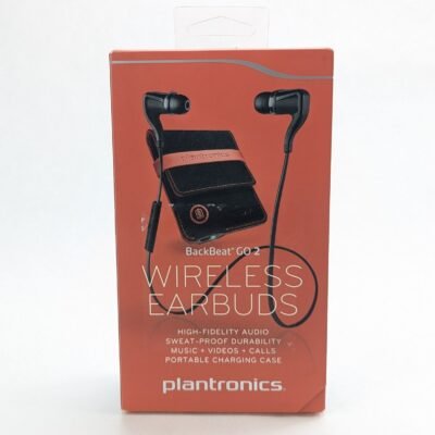 Plantronics BackBeat Go 2 Wireless Hi-Fi Earbud Headphones with Charging Case