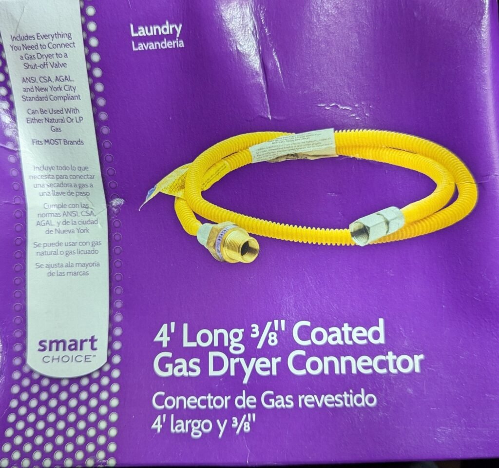 Smart Choice Stainless Steel Dryer Gas Line 38 X 4 267125456741