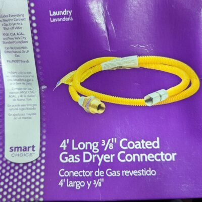Smart Choice - Stainless Steel - Dryer Gas Line 3/8" X 4'