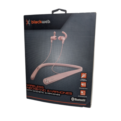 Open Box Central: Discounted Electronics 26 Blackweb Wireless Neckband Bluetooth Headset Rose Gold BWD19AAH05 Open Box