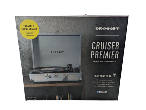 Crosley Cruiser Premier Portable Bluetooth Turntable with Built In Speakers 256950849172