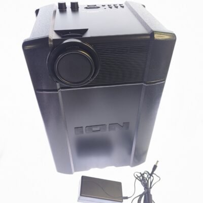 ION Audio Projector Plus LED Projector Speaker - Black (SPEAKER & POWER ADAPTER)