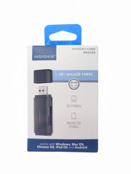 Insignia USB 3.2 SD and microSD Memory Card Reader - Black (NS-CRSA1)