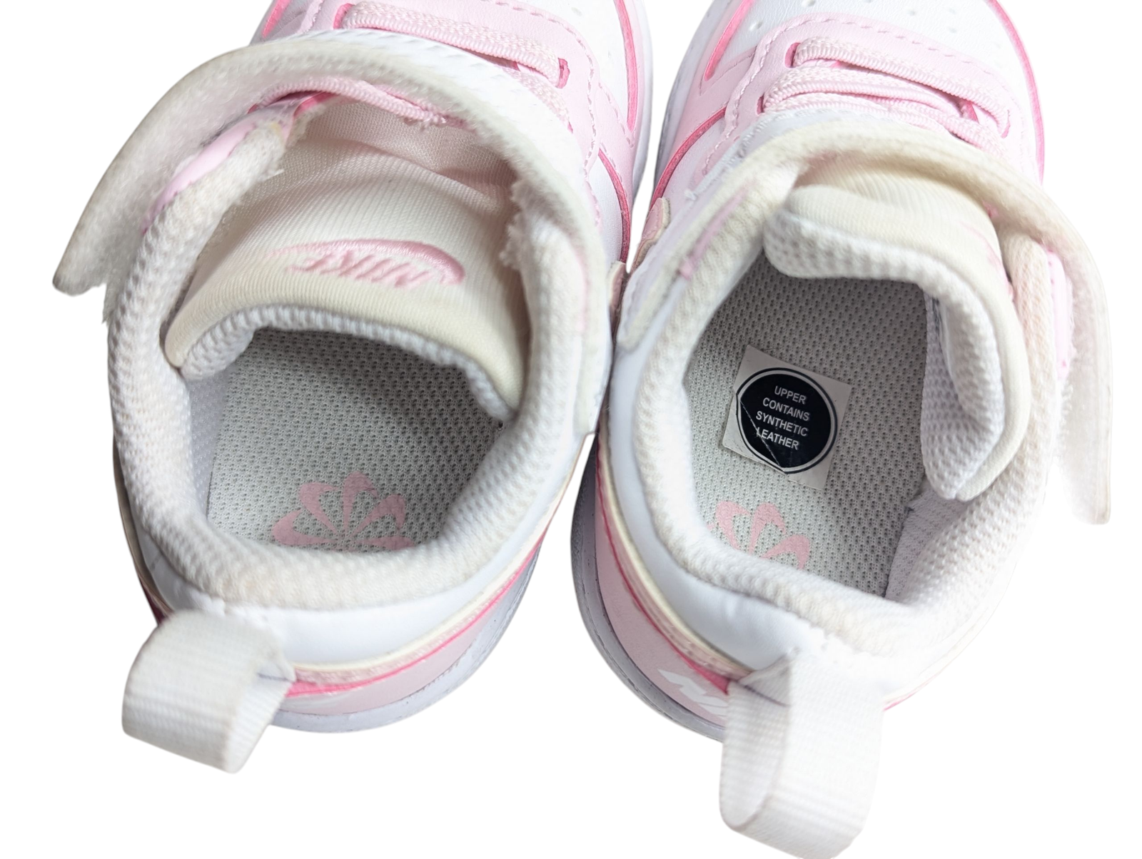 Nike Court Borough Low 2 SE Baby Girl Toddler Shoes White Pink Foam - Size 3.5 5 Nike Court Borough Low 2 SE Baby Girl Toddler Shoes White Pink Foam - Size 3.5 - Image 5