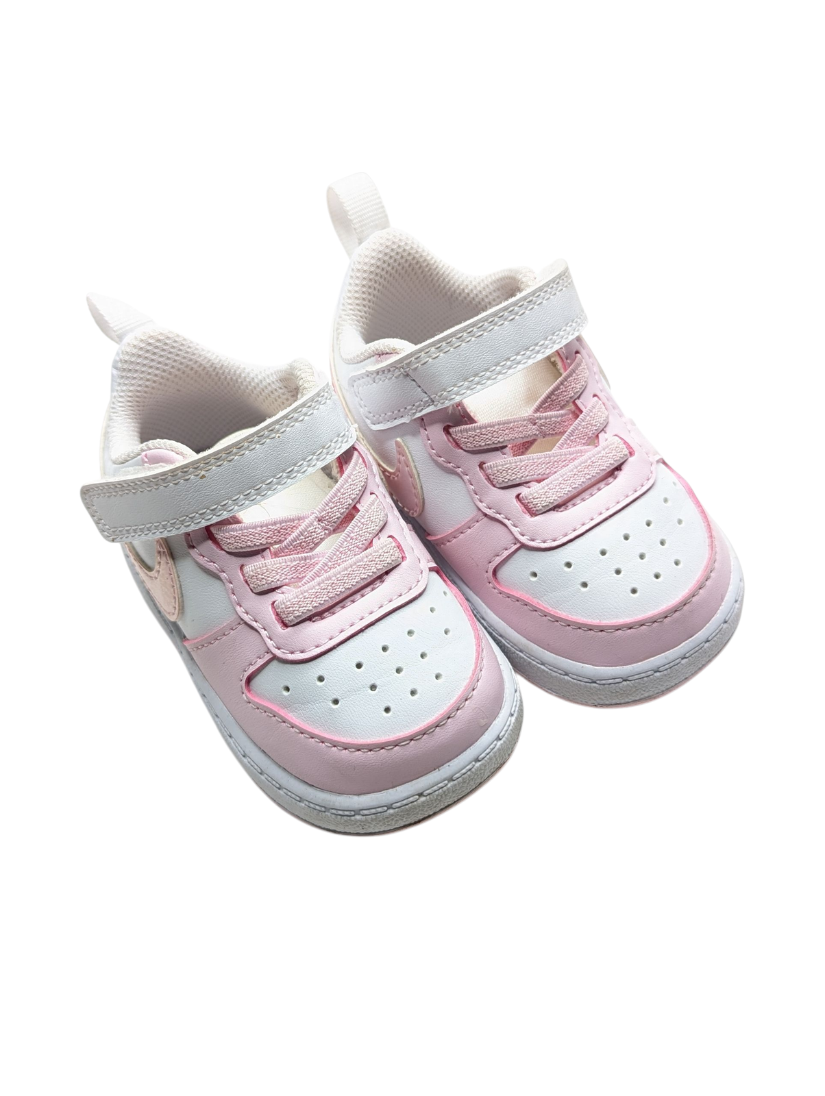Nike Court Borough Low 2 SE Baby Girl Toddler Shoes White Pink Foam - Size 3.5 1 Nike Court Borough Low 2 SE Baby Girl Toddler Shoes White Pink Foam - Size 3.5