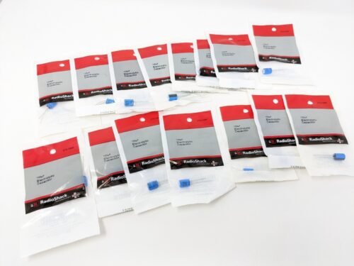 PACK OF 15x RadioShack 100uF 50V 20% Radial-Lead Electrolytic Capacitor
