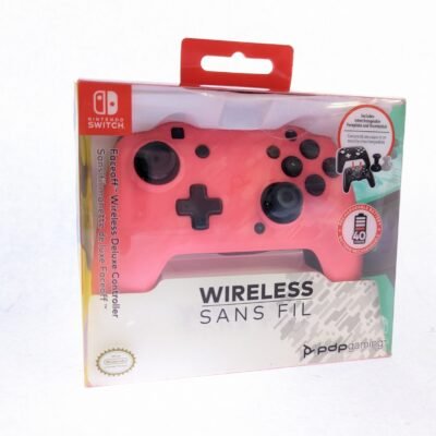PDP 500-202-NA-CMPK Faceoff Wireless Deluxe Controller - Pink Camo