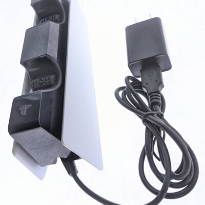 Sony DualSense PS5 PlayStation 5 Controller Charging Dock and Cable Bundle WHITE