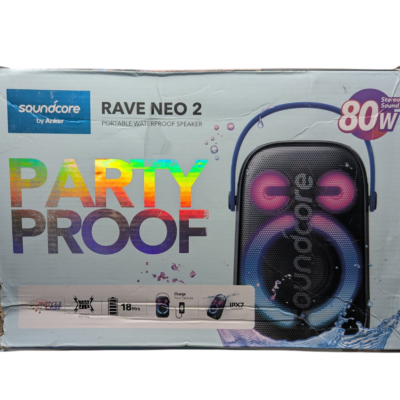 Open Box Central: Discounted Electronics 12 Soundcore Anker Rave Neo 2 Portable Bluetooth Speaker 80W A33A1 USB-C - Open Box