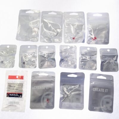 VARIOUS PACK OF 14 x Radioshack LED 5mm 10mm Red Blue Yellow