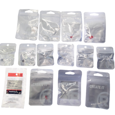 VARIOUS PACK OF 14 x Radioshack LED 5mm 10mm Red Blue Yellow