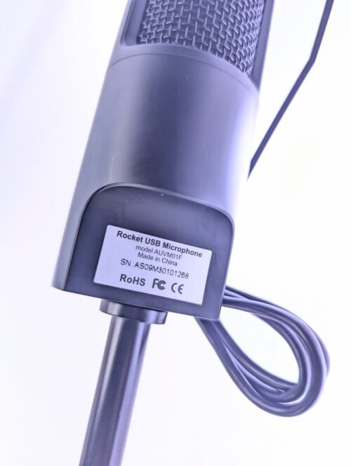 Aluratek AUVM01F Premium Rocket USB Microphone - Black - Image 3