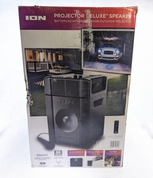 ION Audio Projector Plus LED Projector Speaker - Black