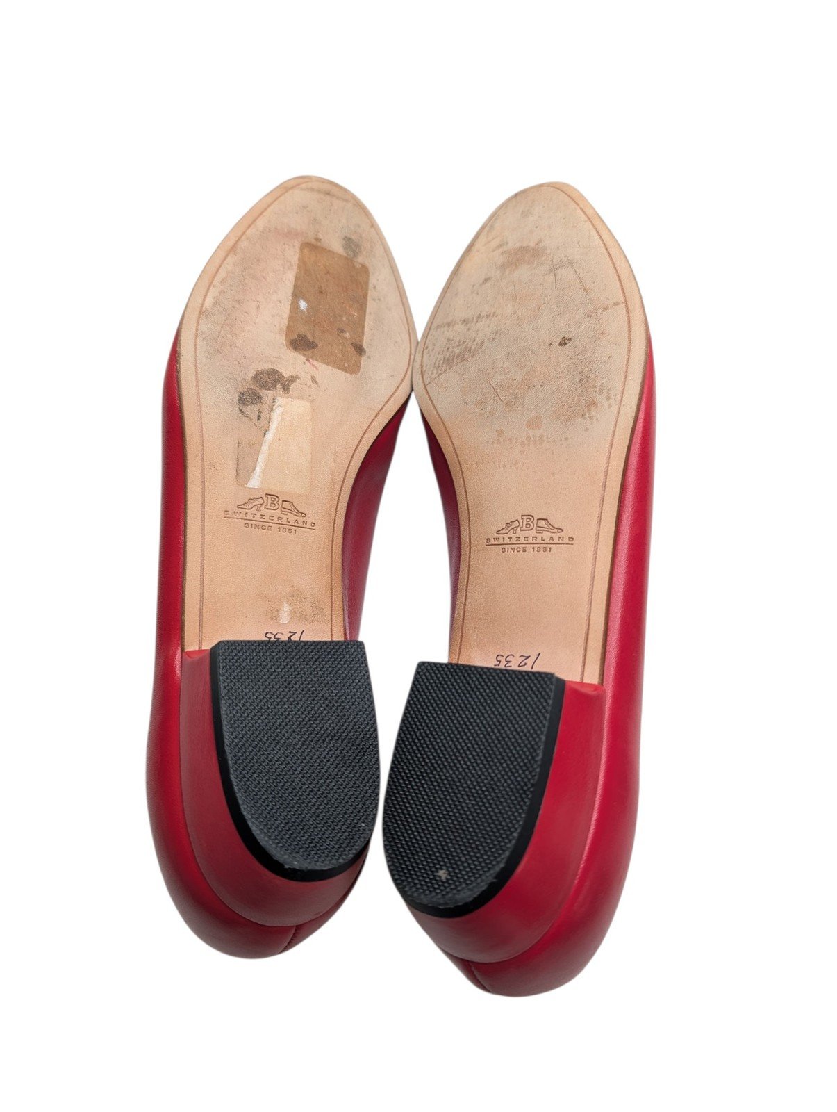 Bally Museta Red Leather Bow Flats Shoes Womens US 8 M Switzerland - Image 2