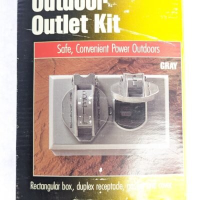 Bell Outdoor Outlet Kit 5839 Rectangular Duplex Receptacle Box, Gasket & Cover