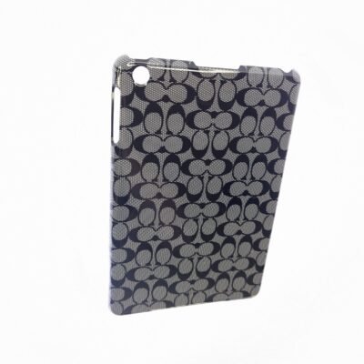COACH F65641 Signature Logo Mini Ipad Hard Shell Case - BLK/WHT