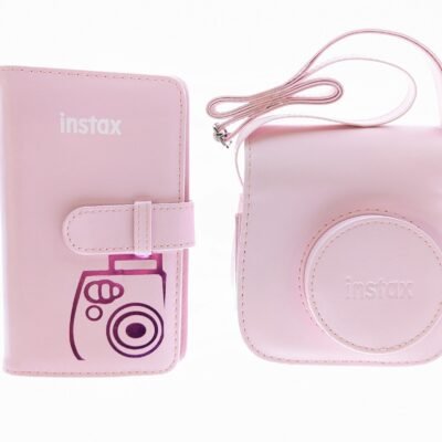 Fujifilm Instax Mini 7s Groovy Shoulder Strap Case + Mini Photo Wallet Album