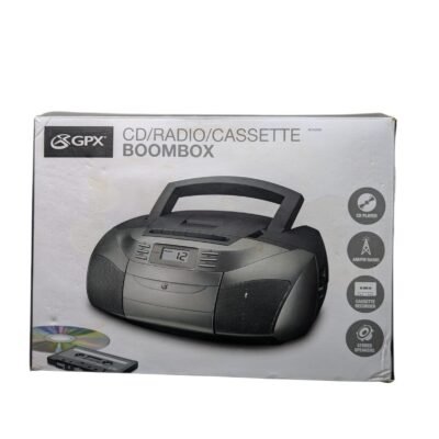 GPX BCA206S Portable CD Radio Cassette Boombox Stereo Player Recorder