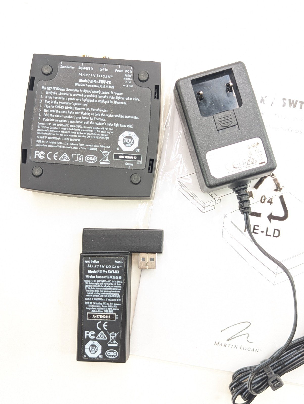 Martin Logan SWT-2 Wireless Subwoofer Transmitter/Receiver Kit 4 Martin Logan SWT-2 Wireless Subwoofer Transmitter/Receiver Kit - Image 4