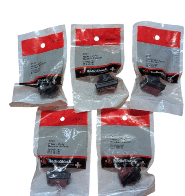 PACK OF 5x Radioshack 275-690 Spst Heavy-duty Rocker Switch