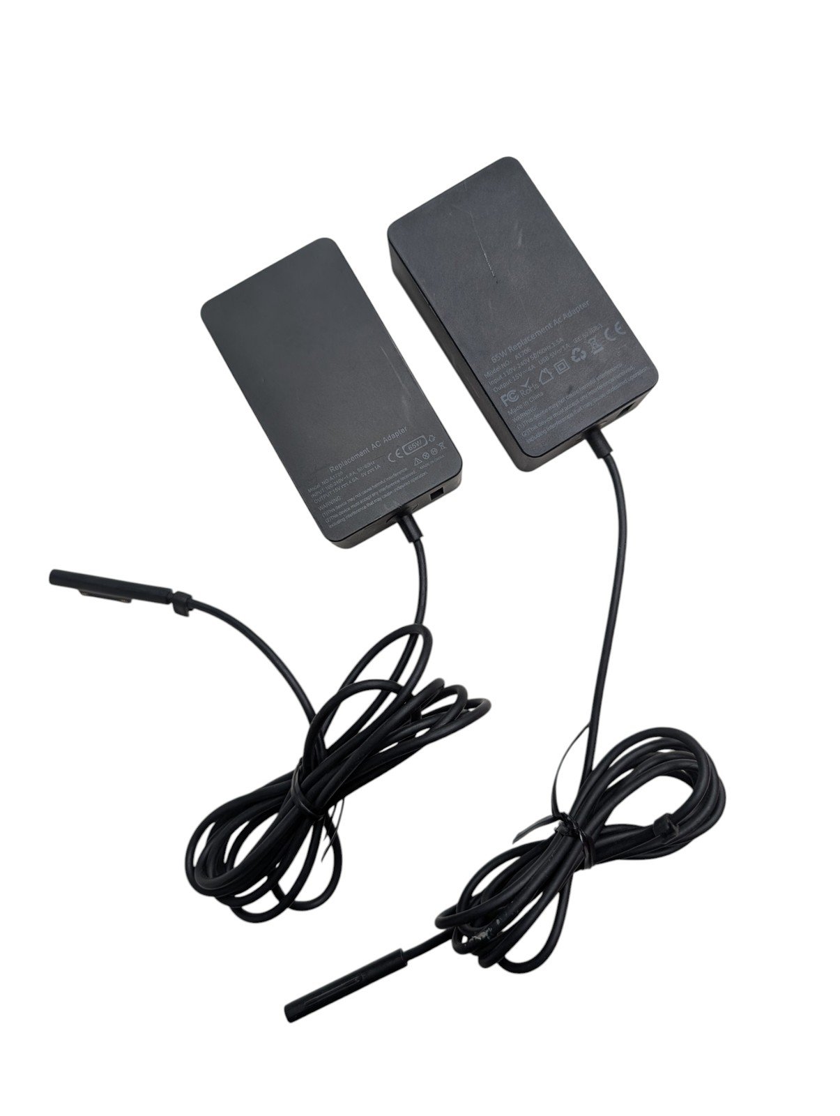 Pack of 2x Replacement Surface 65W AC Adapter Charger Model 1706 - Very Good