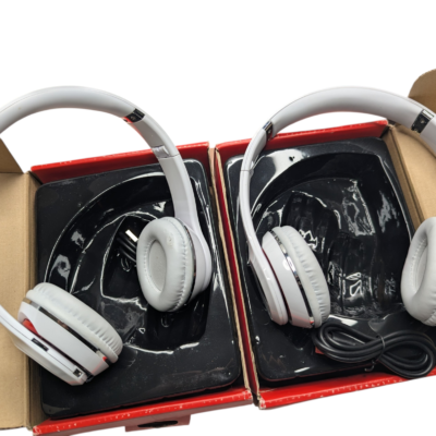 2x PACK Wireless Bluetooth Headphones S460 On-Ear Foldable Stereo Headset White