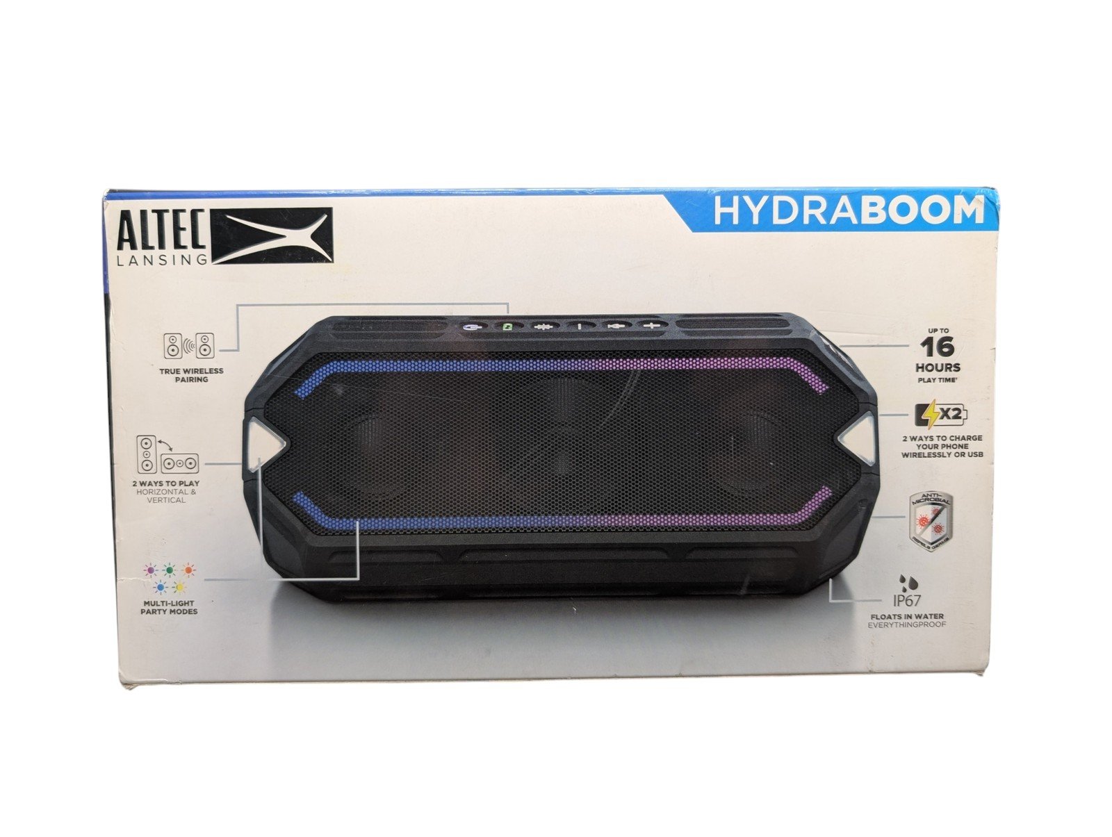 Altec Lansing HydraBoom IMW1400 Bluetooth Speaker - Black