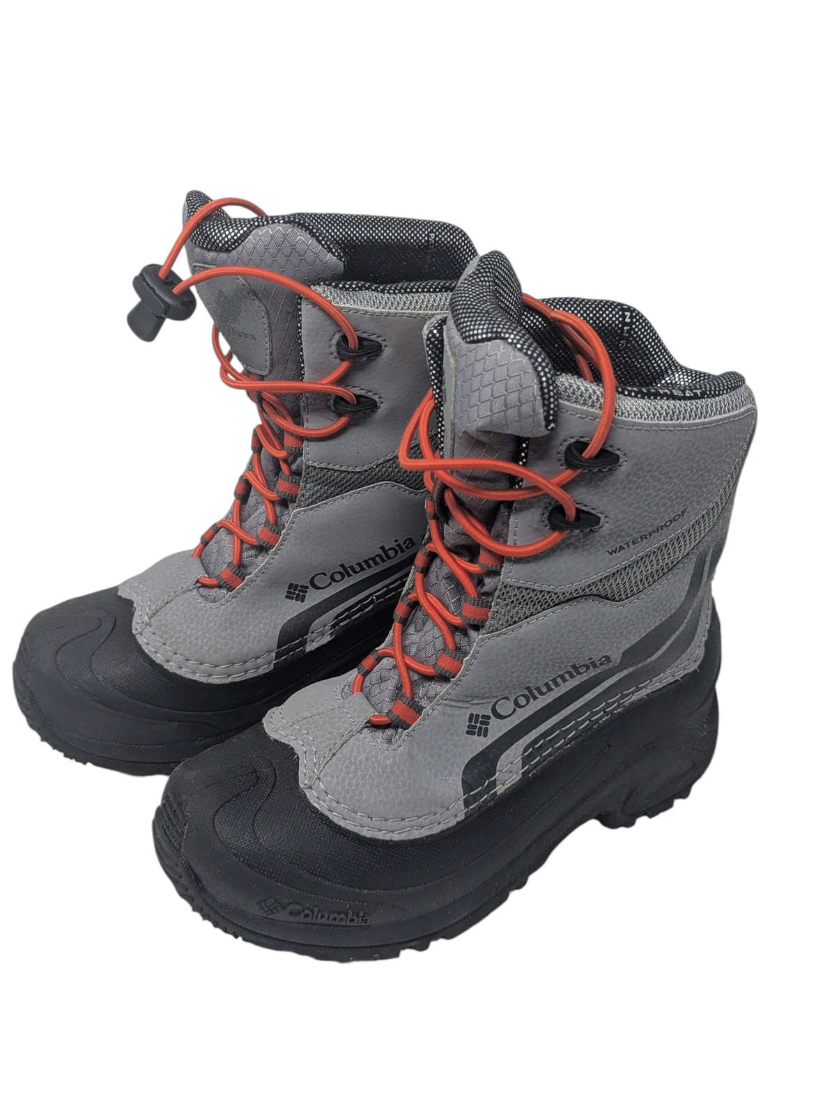 Columbia Bugaboot Plus IV Omni-Heat 400g Youth Snow Boots Gray Orange Youth Sz 3 4 Columbia Bugaboot Plus IV Omni-Heat 400g Youth Snow Boots Gray Orange Youth Sz 3 - Image 4