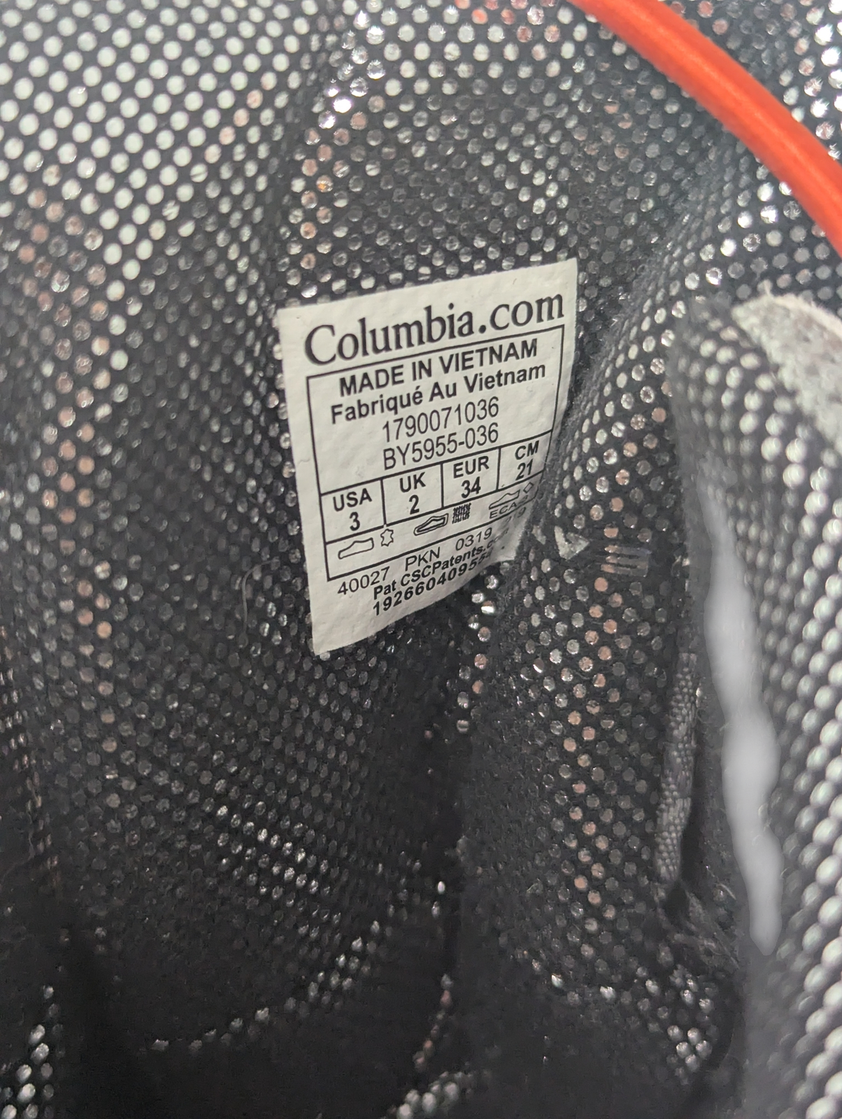 Columbia Bugaboot Plus IV Omni-Heat 400g Youth Snow Boots Gray Orange Youth Sz 3 5 Columbia Bugaboot Plus IV Omni-Heat 400g Youth Snow Boots Gray Orange Youth Sz 3 - Image 5