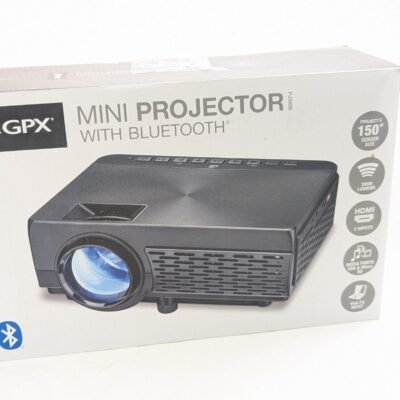 GPX Mini Projector PJ300B With Bluetooth - BLACK