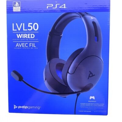 PDP - LVL50 Wired Stereo Gaming Headset for PlayStation 4 - Gray/Black