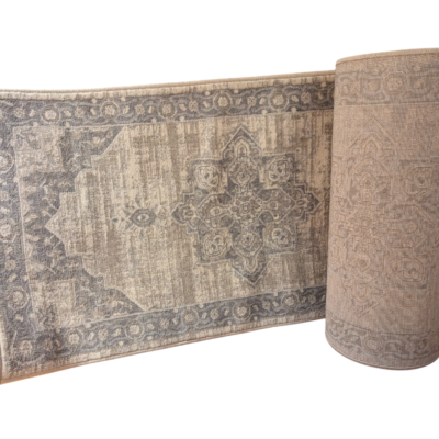 Safavieh Brentwood BNT865B-222 Runner Rug 2' x 22' Cream/Grey Medallion