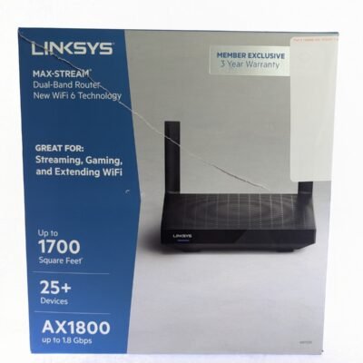 Linksys AX1800 MAX-STREAM Mesh Wireless Wi-Fi 6 Router